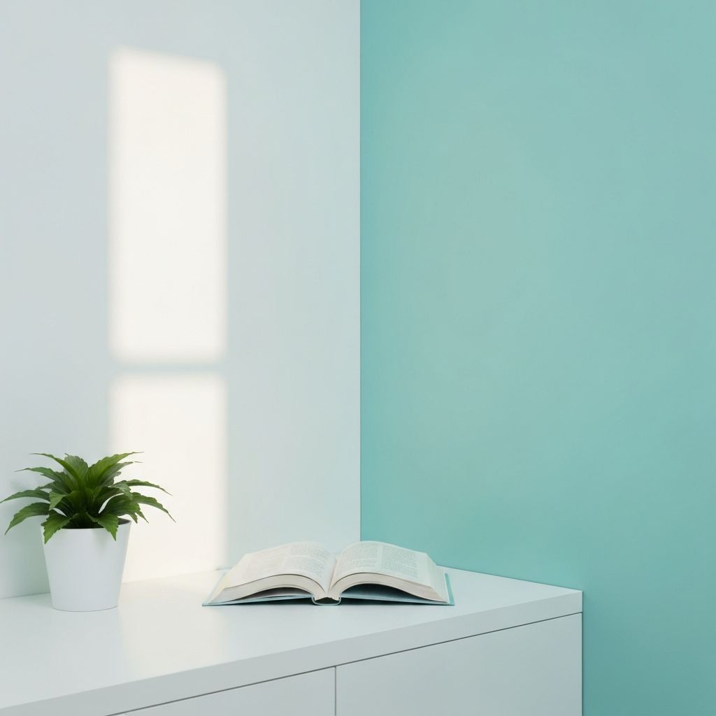 Espacio de lectura tranquilo y luminoso